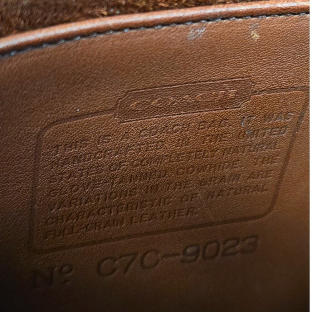 Vintage Coach Winnie 9023 British Tan Authentic Rare - Picture 9 of 10